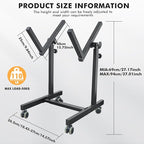 UPELLA Heavy Duty Amplifier Stand, Adjustable Amps Speaker Cabinet Stand Combo Holder, Audio Rack, Guitar Amplifier Stand