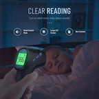 Forehead Thermometer for Adults and Kids, Digital Infrared Thermometer with Fever Alarm, Fast Accurate Results, Easy to use