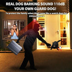 Ranxinyuan Barking Dog Alarm Motion Detector,Pir Human Body Sensor Alarm Electronic Burglar Deterrent Loud Siren,with Remote & USB,Say Goodbye to Unwanted Intruders