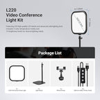 NEEWER Basics 2 Pack 10.8" Video Conference Lighting with Desk Stands/Phone Holders, 15W Bi Color Edge Lit Full Screen Light CRI95+ for Computer Laptop Webcam Zoom Calls Streaming Recording, L220