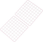 PATIKIL 16"x16" Wire Grid Panel, 2 Pack Board Photo Pictures Memo Display Grid Panels Hanging Organizer Wall Decorative Panel for Home Office Wedding, Pink