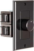 OSD Audio 300W in Wall Volume Control Impedance Matching for Home Speakers, Rotary Knob Black SVC300