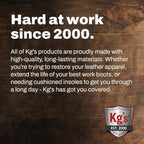 Kg's Shoe Shine Kit Includes Polish, Horsehair Brush, Applicator, and Storage Bag