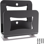 Adjustable Small Device Wall Mount Holder for Apple TV,ROKU,Router,Cable Box,Fire TV,Modem and Other Media Players, Universal Metal Bracket with Adhesive Tape & Screws Fits for 0.9"-1.8" Thick Devices