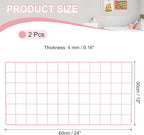 PATIKIL 24"x12" Wire Grid Panel, 2 Pack Board Photo Pictures Memo Display Grid Panels Hanging Organizer Wall Decorative Panel for Home Office Wedding, Pink