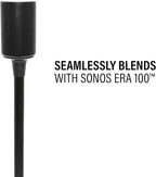 Sanus Fixed Height Speaker Stands for Sonos Era 100 Pair WSSE12-B2 Black