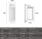 Lustrlach Outdoor Motion Sensor Wall Lights,15In Modern LED Exterior Sconce White Porch Light Fixture IP54 Waterproof with Glass for House Patio Garage Garden,3000K,750LM