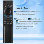 Voice Replacement Remote for All Samsung TV QLED 4K 8K UHD/Crystal UHD 4K/ NEO QLED SeriesTVs Q60A Q70A Q80A QN85A QN90A QN800A Series