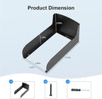 Dgyezhao Outdoor Black Doorbell Rain Anti-Glare Cover, Steel Weather-Blocking Camera Cover Glare Sun Shade Protection for Most Video Doorbells(Inward fold)