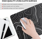 Abstract Topographic map Square Mouse pad, Texture, Waterproof, Anti Slip Rubber Base, Computer Mouse pad, Laptop Mouse pad