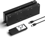 4 in 1 Out HDMI Converter with 4k@60Hz HDMI Switch & Infrared Remote Control - Ideal for Nintendo Switch/OLED/Xbox PS5/4/3 Blu-Ray Player Fire TV Stick Roku Apple TV Chromecast PC
