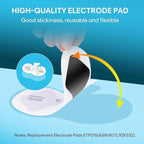 Easy@Home Rechargeable Compact Wireless TENS Unit - 510K Cleared, FSA Eligible Electric EMS Muscle Stimulator Pain Relief Therapy, Portable Pain Management Device EHE015