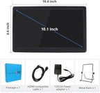 ELECROW 10.1 Inch Portable Monitor - IPS Capacitive Touchscreen Monitor with HD VGA Port，1920x1080P LCD Display Built-in Dual Speakers Touch Sceen for Raspberry Pi 5/4/3, PS Xbox, Windows 11/10/8/7