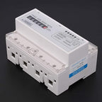 MOUMOUTEN 220 380V 20 80A Digital Electric Power Meter, 3 Phase KWh Meter, Energy Consumption Monitor, DIN Rail Installation, for Industrial and Commercial Use