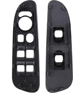 Obaee Driver & Passenger Door Window Control Switch Panel Bezel Compatible with 2002-2009 Dodge Ram 1500 2500 3500 Front Right & Left Window Button Border Trim, Black