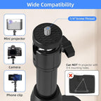 suptek Projector Stand 360°Swivel, Height Adjustable 36.6-46.8inch, Mini Projector Mount Bracket, Compatible with Home Office Video Vlog DVR Camera, PR001F