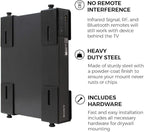 HumanCentric Adjustable Device Wall Mount, Cable Box and Modem Bracket, Adjustable Wall Adapter for Small and Wide or Narrow Devices Like Cable Boxes, Modems, DVD Players on The Wall Behind TV