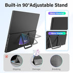 InnoView 16-inch 180Hz Portable Monitor FHD1920×1200 100% sRGB Laptop Screen Extender | 2 x Type-C & HDMI 16:10 Portable Monitor Compatible with 144hz/Macbook/Switch/PS5/Xbox