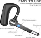 MQQC Bluetooth Headset V5.0, Wireless Bluetooth Earpiece 24Hrs HD Calling,CVC8.0 Dual Mic Noise Cancelling, Hands-Free Bluetooth Earphone for Driving/Business/Office
