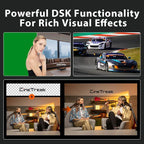 Cinetreak C2S HDMI & SDI 5.5'' Screen Multi-Format PTZ Control Video Switcher Mixer with REC, Playback, Macro Media,Vertical Livestream （NDI updatable）