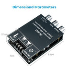 Hosyond ZK-502T 100W Bluetooth 5.0 Amplifier Board with Treble and Bass Control, TPA3116D2 50Wx2, Bluetooth AMP Board for Home Passive Speakers