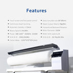 Rotary Steam Press, Hotel Linen Ironing Roller Machine With Continuous Steam. Home&Commercial Use For Bed Sheet,Pillowslip,Napkin,Tablecloth or Almost Any Flat Appropriately Sized Fabric[Only Machine]