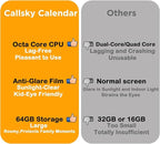 Callsky-Tech 15.6 Inch Digital Calendar - Full HD IPS Smart Touchscreen Family Planner with Octa Core & 64GB, offering an Anti-Glare Electronic Calendar, Chore Chart, and Multi-Sync—Perfect Gift for Home & Family