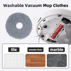 24Pcs QV 35A Accessories Kit Replacement Compatible with Roborock QV 35A/QV 35S/QR 598/QR 798 Robot Vacuum, 2 Main Brush, 4 Mop Cloth Pads, 6 Side Brushes, 4 HEPA Filters,6 Dust Bag, 1 Cleaning Tool