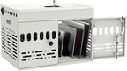 12-Device Charging Cabinet -Lockable Charging Station for iPad, Chromebook,Laptop&Tablet- American Style Charging Cabinet with Cord Management Ideal for Classrooms & Offices (Grayish White)