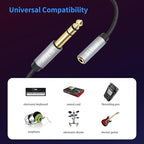 SiYear 1/4" to 3.5mm Headphone Extension Cable,5FT- 6.35mm Quarter inch Male to 1/8 inch Female Stereo Jack Audio Adapter for Amplifiers, Speaker, Guitar Amp,Home Theater, Mixing Console (1.5m-2PACK)