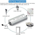 LLTOP LED Driver 60 Watts 100-264V AC to 24V DC 2.5A Power Supply Waterproof Low Voltage Transformer Ultra Thin Converter for Indoor Outdoor LED Lights