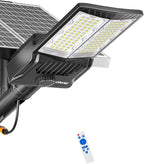 Ofuray OL-9600W Solar Street Lights Outdoor,Parking Lot Lights Commercial Dusk to Dawn up to 520,000Lm,40,000mah Big Power Solar Security Flood Remote Control with Motion Sensor for Street,Yark