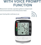 Blood Pressure Monitor, Irregular Heartbeat Detector, Automatic BP Monitor 90x2 Reading Memory and Large LCD Display, USB Charging, Adjustable Wrist Cuff, Ideal for Home and Hospital