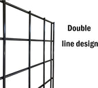 NEESEEYEE Commercial Grade Gridwall Panels – Heavy Duty Grid Panel for Any Retail Display, 2’ Width x 6’ Height, 3 Gridwall Panels Per Carton (Black Finish)