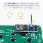 Hosyond 3pcs IIC I2C 2004 LCD Module 20x04 LCD Screen Module Display for Arduino Raspberry Pi