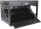 16 Device Wall-Mount Charging Station for Laptops/Tablets/iPads/Chromebooks,16 Bay Lockable Charging Cabinet with Power Strip for Classroom,School Storage Charging Cabinet，Fully Assembly(16 Bay-Black)