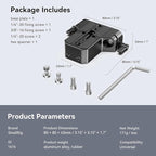 SMALLRIG Camera Base Plate with 15mm LWS Rod Rail Clamp, Baseplate for Sony A6500 A6600 A6300, for Canon R5 R6, for Sony A7SIII / A7III, Both for Cameras & Cages