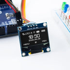 Hosyond 5 Pcs 0.96 Inch OLED I2C IIC Display Module 12864 128x64 Pixel SSD1306 Mini Self-Luminous OLED Screen Board Compatible with Arduino Raspberry Pi (White)