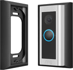 Ring Doorbell Mount - Hidden River Lab genuine Wall plate for Ring Wired Doorbell PRO (formerly Ring PRO2) - Premium adapter plate - Black