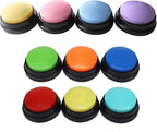 Voice Recording Button, Dog Buttons for Communication Pet Training Buzzer, 30 Second Record & Playback, Funny Gift for Study Office Home 4 Packs