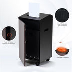 P-7 High Security Paper Shredder Heavy Duty(1 * 1.2mm), 5-Sheet Super Micro Cut, 11.9 Gallons Wastebasket, 3.5m/min High-Speed Shredding, Auto Jam-Proof Paper Shredder for Home Office