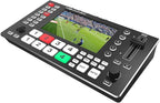MOVMAGIC M4S 5.5Inch 2HDMI(4K/60P) Input Live Streaming Multi Camera Video Mixer Switcher with 4 HDMI/SDI & 1USB Input,USB 3.1 Stream,Landscape & Portrait, Recording & Replay,Support PTZ/USB/SD.