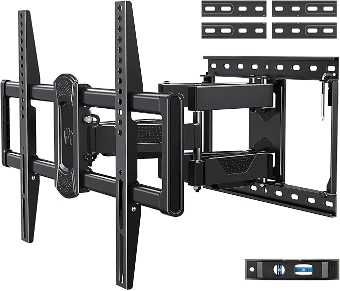Mounting Dream UL Listed Full Motion TV Mount for Most 42-84 Inch TVs, Adjustable TV Wall Mount Swivel and Tilt, Loading 100 LBS, Max VESA 600x400mm, Fits 16", 18", 24" Studs MD2617-24K