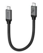 Silkland USB 4 for Thunderbolt 4 Cable 1FT, 40Gbps Data Transfer, 240W PD3.1 Fast Charging, 8K@60Hz, Short USB C Data Cable Compatible with Thunderbolt 3, iPhone 17/16, SSD, MacBook, Hub, Dock