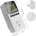 KETOTEK KTTS02 Digital Timer Outlet Plug in Timer Switch Socket Indoor Infinite Repeat Cycle Electrical Timer Switch, Countdown Timers for Lights,Aquarium,Pets Home Appliances