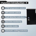 Smart WiFi Universal PID Upgrade Temperature Control Board with APP Smart Control for Pit Boss, Traeger, Z Grills & Smokers – Enhanced Digital Grill Controller Replacement with 1 Hot Rod