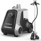 LAKALA Garment Steamer for Clothes, 30-Second Instant Heat-Up, 2.5L Water Tanks, with Pant Clips & Dual Hanger, Powerful Handheld, 4-Stage Adjustable Height, Standing Floor Steamer Wrinkle Remover