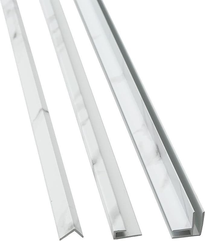 Palisade 78in x 60in x 32in Waterproof Vinyl Shower Surround Kit with Accessories in Urban Glacier