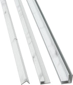 Palisade 78in x 60in x 36in Waterproof Vinyl Shower Surround Kit with Accessories in Urban Glacier