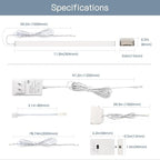 V4light Plug in Under Cabinet Lighting, 6 Pack 12 Inch Ultra-Slim LED Light Bars, Smart App/Voice/Remote Control, Works with Alexa, Dimmable & CCT Adjustable, 5W/Bar, for Kitchen, Closet, Counter